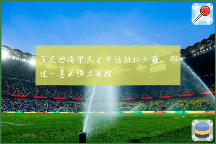 国足迎荷甲天才中场归化入籍，邵佳一喜获强力兽腰